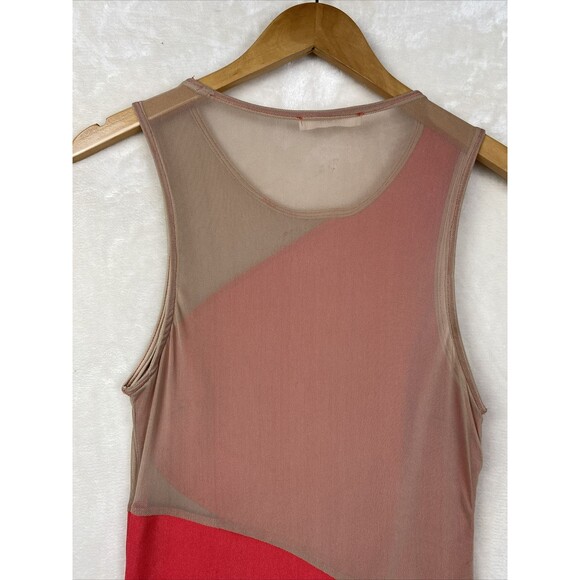 Vintage 70s Winwin Bodycon Dress Womens Small Knit Stretch Asymmetrical Party - Picture 6 of 11